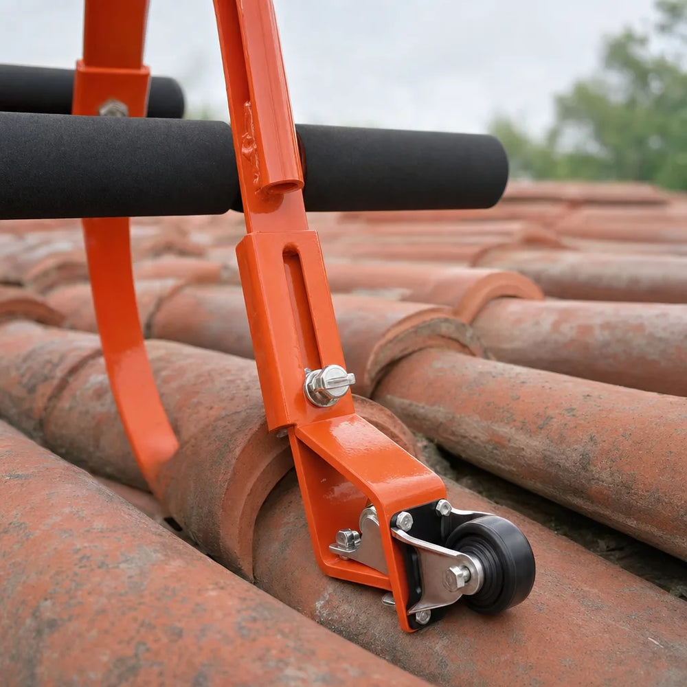 Dachhaken-Paar orange mit Rädern – Atelier Levia