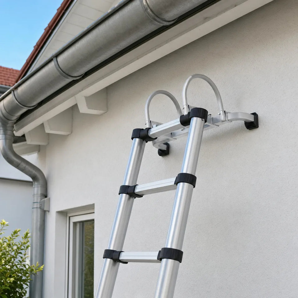 Leiterstabilisator an der Hauswand